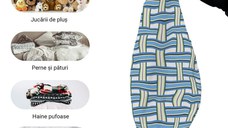 Husa fotoliu Puf Bean Bag tip Para L fara umplutura blueberry and kiwi