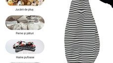 Husa fotoliu Puf Bean Bag tip Para L fara umplutura scandinavian black