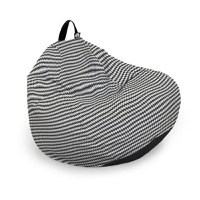 Husa fotoliu Puf Bean Bag tip Para L fara umplutura scandinavian black - 5