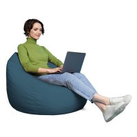 Husa fotoliu Puf Bean Bag tip Para XL Chroma fara umplutura dark blue - 5