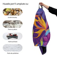 Husa fotoliu Puf Bean Bag tip Para XL fara umplutura jungle night - 1