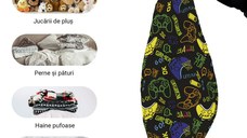 Husa fotoliu Puf Bean Bag tip Para XL fara umplutura lets play
