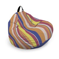 Husa fotoliu Puf Bean Bag tip Para XL fara umplutura pipa orange - 6