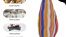 Husa fotoliu Puf Bean Bag tip Para XL fara umplutura pipa orange