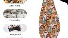 Husa Updeco pentru Bean Bag Para L - Fotoliu Puf Fara Umplutura pentru Pisici Hipster