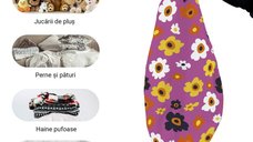 Husa Updeco pentru Bean Bag Para XL - Fundal Mov