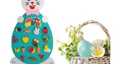 Iepuras din fetru cu 19 decoratiuni 95x47 cm Bambinice BN049