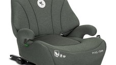 Inaltator auto pentru copii Lorelli Pyxis Green 125-150 cm, i-Size, isofix, booster cu spatar detasabil, 6-12 ani