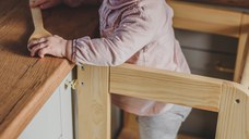 Inaltator multifunctional ajutor de bucatarie MeowBaby lemn natural