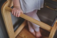 Inaltator multifunctional ajutor de bucatarie MeowBaby lemn natural - 7