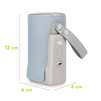 Incalzitor biberoane Lionelo ThermUp Go Plus portabil cu incarcare USB albastru deschis - 4