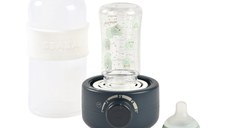 Incalzitor biberoane si sterilizator Beaba BabyMilk Second Night Blue