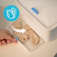 Incalzitor de servetele umede si tesaturi Kidnort Lykkelig, cu funcionare silenioasa, inchidere magnetica, mentine temperatura 40C-55C, putere 8 Wati - 1