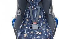 Insertie Antitranspiratie Kerstin Blue Forest din Bumbac 100%, Dimensiune 87 x 30 cm, Design cu Plasa Distantier 3D