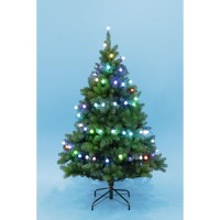 Instalatie 50 led-uri multicolore, ornament glob, 4.9 m, interiorexterior - 2