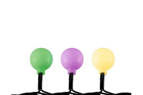 Instalatie 50 led-uri multicolore, ornament glob, 4.9 m, interiorexterior