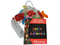 Instalatie de Craciun 14 led-uri model Merry Christmas 30 cm - 1