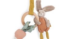 Jucarie bebe Moulin Roty inel lemn cu iepuras