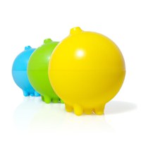 Jucarie de baie Mingiuta senzoriala cu apa Plui Rainball verde - 3