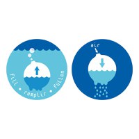 Jucarie de baie Mingiuta senzoriala cu apa Plui Rainball verde - 5