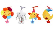 Jucarie din plus cu prindere la carucior pentru bebelusi