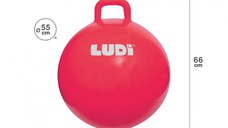 Jucarie gonflabila Ludi pentru copii Minge saltareata Red 55 cm