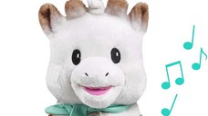 Jucarie muzicala de plus Girafa Sophie 20 cm