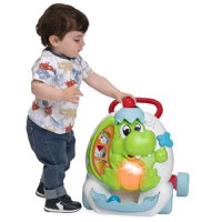 Jucarie pentru copii Chicco 2 in 1 centru de activitati si antemergator Dinozaur - 2