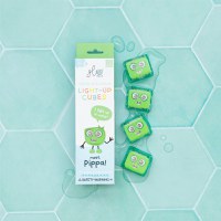 Jucarie senzoriala luminoasa de baie Pippa Glo Cube verde - 5