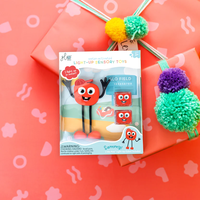 Jucarie senzoriala luminoasa de baie Sammy Glo Pal rosu - 1