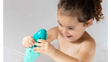 Jucarie stropitoare de baie din silicon Crocodilul Squeezi