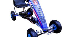 Kart cu pedale Gokart 4-10 ani roti gonflabile G5 R-Sport albastru