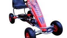Kart cu pedale Gokart 4-10 ani roti gonflabile G5 R-Sport rosu