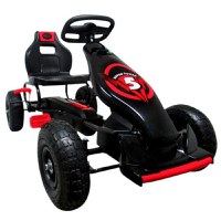 Kart cu pedale R-Sport Gokart cu roti gonflabile G8 rosu - 1