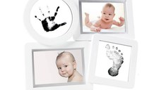 Kit rama foto multipla cu amprente din cerneala pentru manuta si piciorus Pearhead