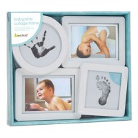 Kit rama foto multipla cu amprente din cerneala pentru manuta si piciorus Pearhead - 3