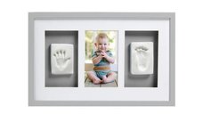 Kit rama foto simpla cu amprenta mulaj manuta si piciorus gri Pearhead