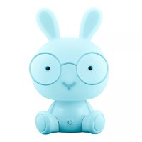 Lampa de veghe pentru copii Iepuras Albastru 23 cm - 10