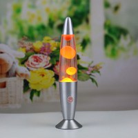 Lampa decorativa lava orange, 30w, inaltime 41 cm, alimentare priza - 3