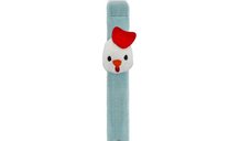 Lantisor pentru suzeta din material textil Little Chicken Verde