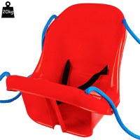 Leagan din plastic cu spatar 48 x 38 cm Red - 1