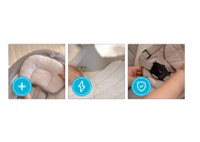 Leagan electric cu 5 moduri de balansare pentru copii Kidnort Svaie Grey, portabil, cu telecomanda, muzica, conectare bluetoothusb, accesorii incluse, dimensiune 66 x 65 x 53.5 cm - 3