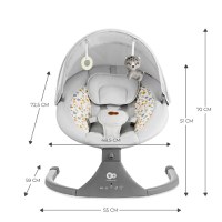 Leagan electric Kinderkraft Lumi 2 light grey - 8