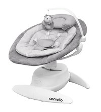 Leagan electric rotativ 360 cu melodii, sunete si inclinare reglabila Carrello Mio Silver Grey - 7