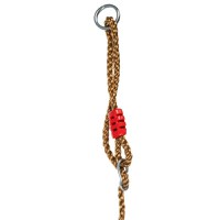 Leagan pentru copii, Kruzzel, model 2 in 1, include trapez de gimnastica si bara acrobatica din lemn, inaltime reglabila, max 100 kg - 6