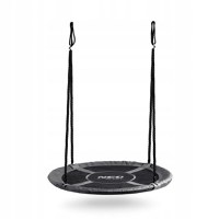 Leagan tip cuib pentru copii Neo-Sport Gri XXL, 100 cm, material impermeabil, cadru din otel, greutate suportata 150 kg - 8