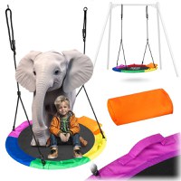 Leagan tip cuib pentru copii XXL 120 cm 150 kg Neo-Sport Multicolor - 1