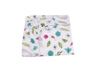 Lenjerie 5 piese patut 120x60 cm bumbac model iepurasi si flori - 2