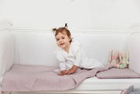 Lenjerie de pat copii KidsDecor 4 piese Marshmellow Spots 70x110 cm 100x135 cm - 6