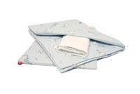 Lenjerie de pat pentru copii 4 piese Ursuletul Martinica albastru 60x120 cm 110x125 cm - 5